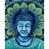 Diamantové maľovanie Diamondi - ZELENOMODRÝ BUDDHA, 40x50 cm, vypnuté plátno na rám (603997B)