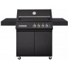 Plynový gril s infračervenými horákmi CROSSRAY 4 BLACK LINE Trolley
