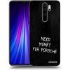 Picasee silikónový prehľadný obal pre Xiaomi Redmi Note 8 Pro - Black Fuel