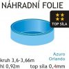 Poolcare - Náhradní fólie pro kruhové bazény - modrá 3,6m x 0,92m