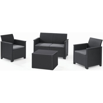 Keter EMMA 3 seaters sofa Set - grafit