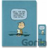 MOLESKINE Peanuts XL linajkový modrý