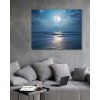 ZUTY Obrazy na stenu - Mesiac nad morom Rámovanie: vypnuté plátno na rám, Rozmer: 80x100 cm
