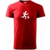 Orientačný beh muž-žena - Klasické pánske tričko vyššej gramáže - 3XL ( Červená )
