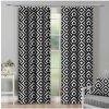 Mondo Italia Záves na riasiacej páske čiernobiely, romby 140x160 cm Viacfarebná