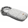 Sensillo do kočíka ASPEN 95 x 45 cm Písmenká Strieborný