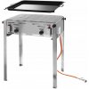 Plynový gril s panvicou Grill Master Maxi 590x480mm 11.6kW - Hendi 154717
