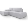 Rohová rozkladacia sedačka Fiord O - sivá Strana: Ľavá
