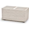 Květináč Prosperplast MADERA CASE eco wood 57,7 cm bílý eco