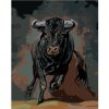Zuty – Maľovanie Podľa Čísel – Čierny Býk, 40 × 50 cm, Plátno + Rám 8596530138334