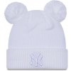 Dámska čiapka New Era MLB RIB POM BEANIE NEW YORK YANKEES W biela 60424631