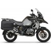 Kompletná sada bočných čiernych hliníkových kufrov SHAD TERRA BLACK 36L/47L, vrátane montážnej sady SHAD BMW R 1200 GS/ R 1200 GS Adventure/ R 1250 GS/ R 1250 GS Adventure