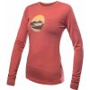 SENSOR MERINO ACTIVE TRIGLAV dámske tričko dl.rukáv terracotta Veľkosť: L spodná bielizeň