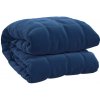 Shumee Záťažová prikrývka modrá 11 kg polyester 152x203
