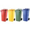 Akciový balíček - Popolnica Odpadová nádoba 120L 4 ks - červená, zelená, žltá, modrá