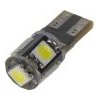 LED autožiarovka 12V / W5W / T10 - biela 5xSMD LED (2ks)