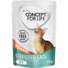 Concept for Life Sterilised Cats losos bez obilnín – v želé - 24 x 85 g