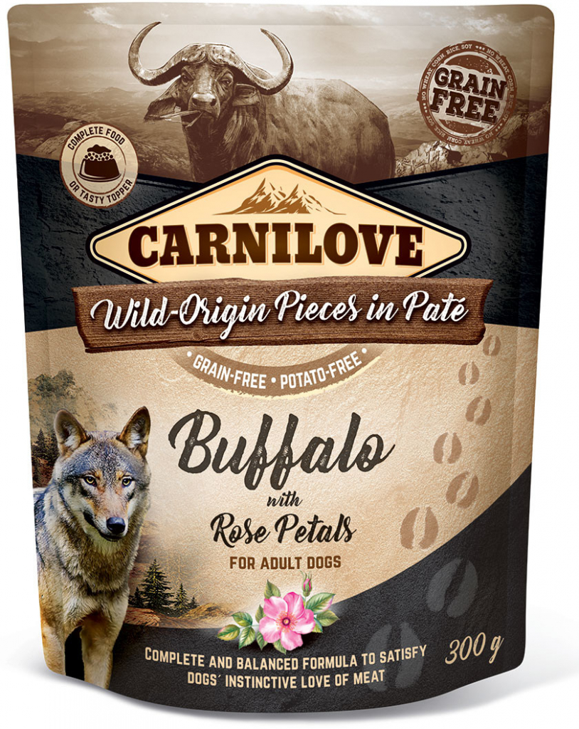 Carnilove dog Paté Buffalo & rose petals 300 g
