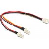 DeLOCK 89343 Kabel 3 Pin Molex Molex 3 Pin Buchse auf 2x Molex 3 Pin Stecker 22cm