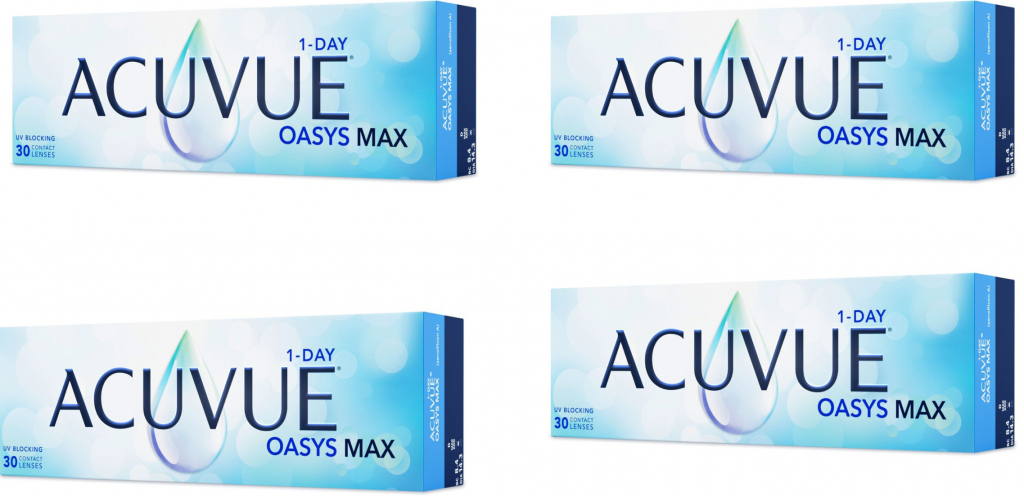 Johnson & Johnson Acuvue Oasys Max 1-Day 30 šošoviek výhodné balenie 4 krabiček