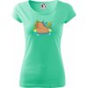 Kapybara vo vode Pure dámske tričko Mätová