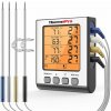 ThermoPro TP-17H digitálny kuchynský teplomer, štyri sondy, strieborný TP-17H