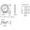 Poistný krúžok na hriadeľ DIN 471 - 118 mm