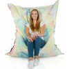 Veľký relaxačný vankúš Pastel Abstract – moderný dizajn a pohodlie pre každého Veľkosť: XXL