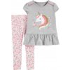 CARTER'S Set 2dielny tričko krátkyrukáv, legíny Unicorn dievča 9 m /veľ. 74