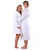 Unisex saunový župan s kapucňou 3150 biely - Vestis S