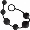 You2Toys Black Velvets Anal Beads, čierne análne guličky 40 x 2,3–3,9 cm