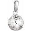 Evolution Group Strieborný prívesok Futbalová lopta 64013