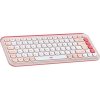 Logitech POP ICON KEYS (US) klávesnica ružová 920-013073