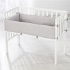roba Co-Sleeping Bed 2 in mattress nest & barrier 2023 White Style silver grey