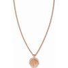 Rosefield Ružovo pozlátený náhrdelník s mušľou Toccombo JTNCRG-J449