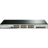 D-Link DGS-1510-28X 28-Port Gigabit Stackable Smart Managed Switch, 24x gigabit RJ45, 4x 10G SFP+