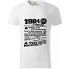 1984 v kocke - Tričko z organickej bavlny - L ( Biela )