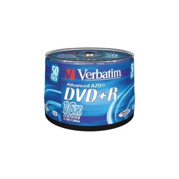 Verbatim DVD+R 4,7GB 16x, 100ks