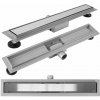 Rea Neox, odtokový sprchový žľab 70 cm, brúsená oceľ, REA-G2502