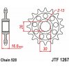 JT Reťazové koliečko JT JTF 1267-16RB 16T, 520 pogumované