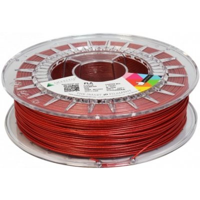 Smartfil PLA trblietavý červený glitter red 1,75 mm 750g