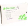 Mepilex Ag Obväz na rany mäkký, silikónový, bakteriostatický (6 x 8,5 cm) 5 ks