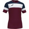 Joma Dres CREW IV T-SHIRT BURGUNDY-DARK NAVY S/S Veľkosť: M