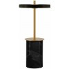 UMAGE Prenosná stojaca lampa ASTERIA MOVE 25 cm, čierna, mramor