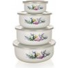Banquet 8-dílná sada smaltovaných misek Lavender 10x4,7cm 14x6,1cm 16x6,8cm 18x7,5cm