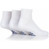 IOMI 3 páry ANKLE Diabetik ponožky so zvýšeným zdravotným lemom Biele Veľkosť: 39-42