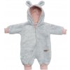 Luxusný detský zimný overal New Baby Teddy bear šedo ružový 80 (9-12m), 20C49181