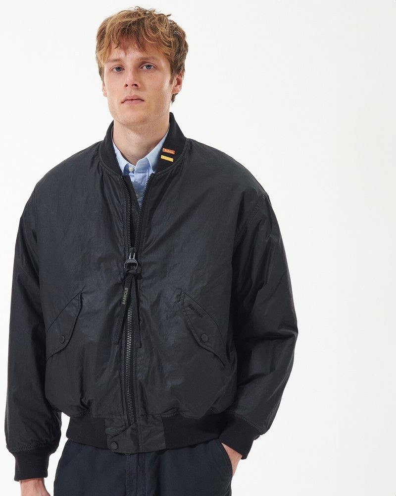 Barbour JBS Wax Flight jacket Classic Black