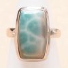Nefertitis Larimar prsteň striebro Ag 925 LOT418 - 57 mm (US 8), 7,2 g