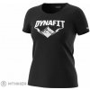 Dynafit GRAPHIC Cotton S/S dámske tričko, black out/hardcore 40